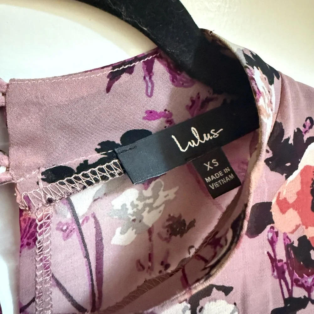 Lulu's Purple Floral Maxi Dress - Picture 4 of 4